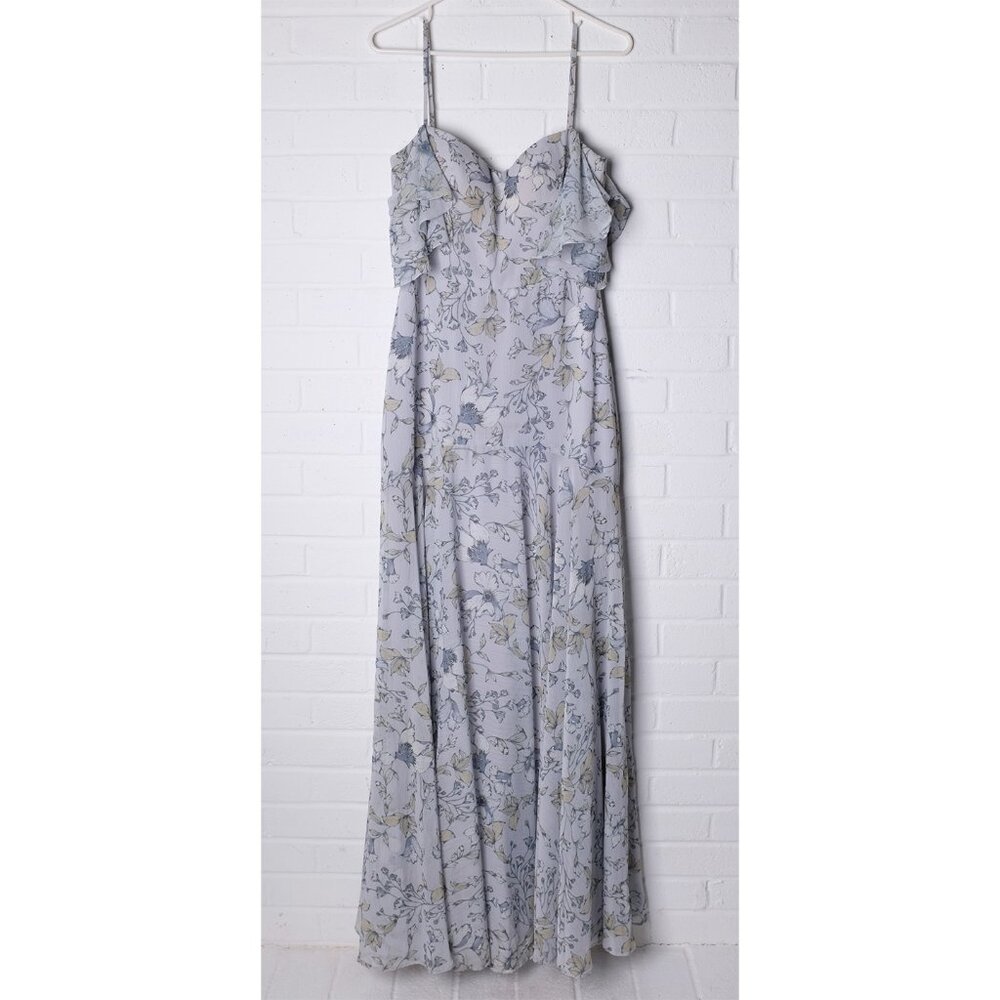 Jenny Yoo Floral Floor Length Gown